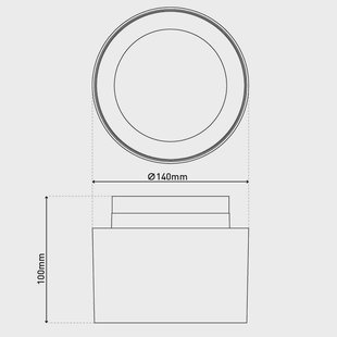 Näve LED plafondspot Trimes, Ø 14 cm, zwart, CCT, step-dimbaar