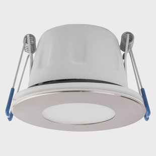 MEGAMAN LED inbouwspot Tego Slim, 4.000 K, nikkel, IP65