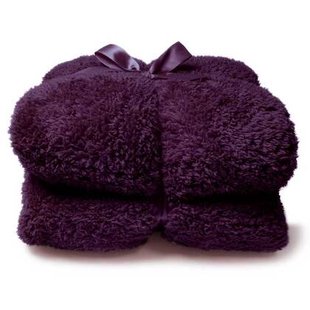 Unique Living - Plaid Teddy - 150x200cm - Dark Purple