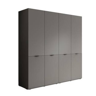 Meubella - Kledingkast Shelton - Grijs - 202 cm