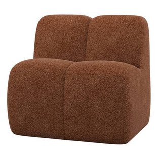 WOOOD Mojo Eetbankje 84 cm Met Rugleuning - Wollig - Roestbruin