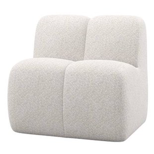 WOOOD Mojo Eetbankje 84 cm Met Rugleuning - Wollig - Ecru