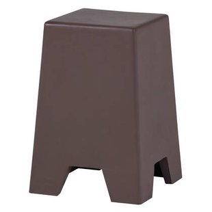 WOOOD Zina Bijzettafel Hoog - Cement - Bruin - 51x36x36