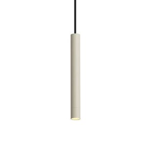 QAZQA Moderne hanglamp beige met zwart voor railsysteem 1-fase -