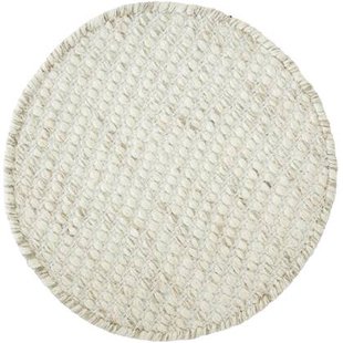 MUST Living Carpet Asuri round small,Ø150 cm, ivory, 80% wool 20% c...