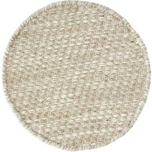 MUST Living Carpet Asuri round medium,Ø200 cm, sand, 80% wool 20% c...