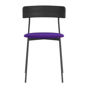 FÉST Friday Eetkamerstoel - Steelcut Quartet - Black / Purple