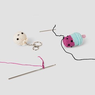 DIY gehaakte sleutelhangers - 2 stuks