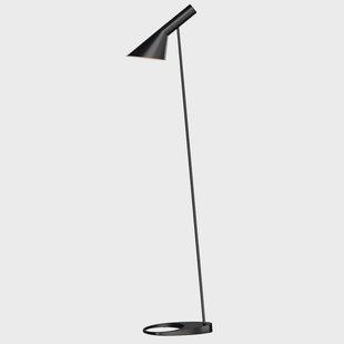 AJ vloerlamp, zwart - Louis Poulsen - Woonkamer - Designer - Metaal - 1 lamp