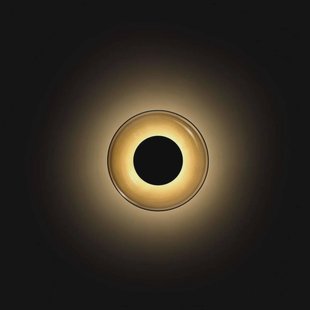 MARSET LED wandlamp Aura, Ø 18 cm, rookgrijs/transparant