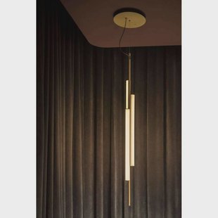 MARSET LED hanglamp Ambrosia met stekker 2700K goudkleurig