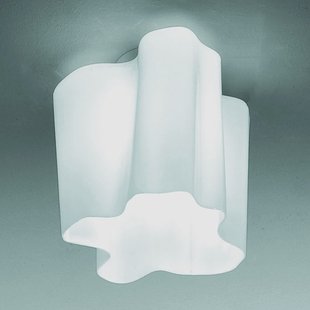 Logico Mini plafondlamp 28x28 cm Artemide - Woonkamer - Designer - Glas - 1 lamp