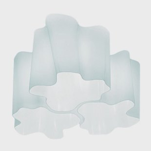 Logico plafondlamp, 3-lamps, 120°, 45x45 cm Artemide - Woonkamer - Designer - Glas - Meerdere lampen