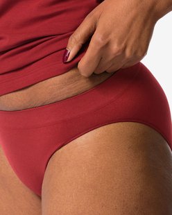 HEMA Damesslip naadloos micro donkerrood (donkerrood)