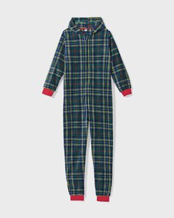 HEMA War Child onesie voor volwassenen ruiten donkerblauw (donkerblauw)