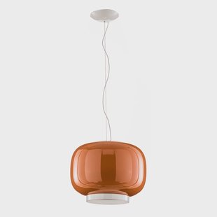 Chouchin 1 LED hanglamp, oranje Foscarini - Keuken - Designer - Glas - 1 lamp