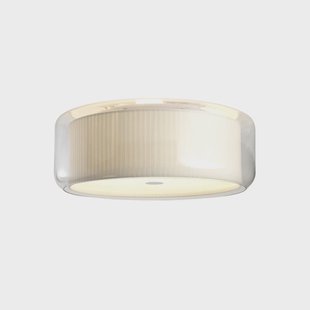 Mercer C plafondlamp, glas, katoen - MARSET - Woonkamer - Designer - Rond