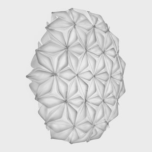 La Vie L plafondlamp, breedte 71 cm, wit Slamp - Woonkamer - Designer - Kunststof - Rond