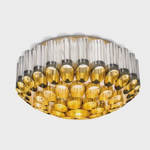 Odeon Ceiling plafondlamp, goud, Ø 65 cm Slamp - Woonkamer - Designer - Kunststof - Meerdere lampen