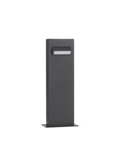Nova Luce Zelda - tuinpaal - 12 x 40 x 7,2 cm - 6W LED incl. - IP65 - zandzwart