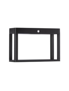 Nova Luce Berni - tuinpaal met sensor op zonne-energie - 23 x 15,5 x 8,6 cm - 2W LED incl. - IP65 - donker antraciet