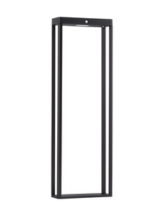 Nova Luce Berni - tuinpaal met sensor op zonne-energie - 23 x 70 x 8,6 cm - 2W LED incl. - IP65 - donker antraciet