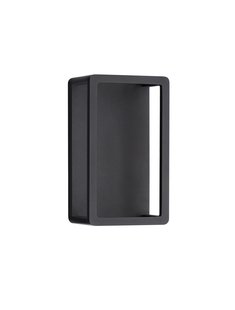 Nova Luce Akmi - buiten wandverlichting - 15 x 26 x 12,5 cm - 9W LED incl. - IP65 - donker antraciet