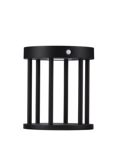 Nova Luce Aigo - tuinpaal met sensor op zonne-energie - Ø 16 x 18 cm - 2W LED incl. - IP65 - donker antraciet