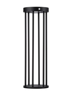 Nova Luce Aigo - tuinpaal met sensor op zonne-energie - Ø 16 x 50 cm - 2W LED incl. - IP65 - donker antraciet