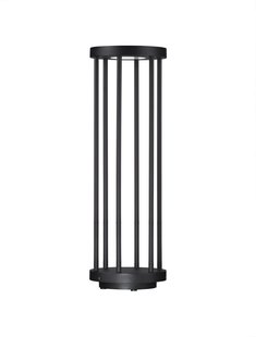 Nova Luce Nereus - tuinpaal - Ø 16 x 50 cm - 8W LED incl. - IP65 - donker antraciet