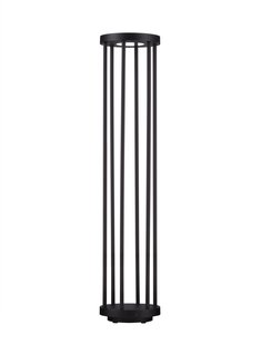 Nova Luce Nereus - tuinpaal - Ø 16 x 75 cm - 8W LED incl. - IP65 - donker antraciet