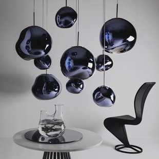 Melt LED hanglamp, Ø 50 cm, rookgrijs Tom Dixon - Woonkamer - Designer - Kunststof - 1 lamp