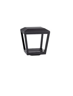Nova Luce Opu - tuinpaal - 24 x 26 x 24 cm - 15W LED incl. - IP65 - donker antraciet