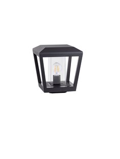 Nova Luce Opu - tuinpaal - 24 x 26 x 24 cm - IP54 - donker antraciet