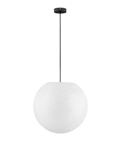 Nova Luce Moon - buiten hanglamp - Ø 50 x 200 cm - IP65 - wit en zwart