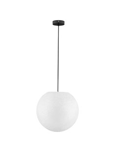 Nova Luce Moon - buiten hanglamp - Ø 40 x 200 cm - IP65 - wit en zwart