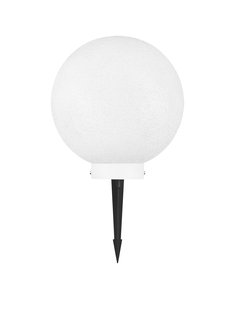 Nova Luce Moon - tuinpaal op piek - Ø 25 x 25 cm - IP65 - wit