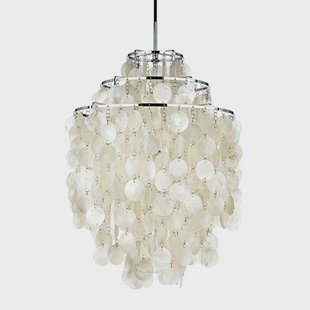 Verpan - Fun 1DM hanglamp, chroom, parelmoer