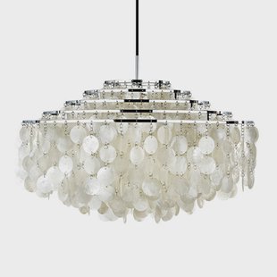 Verpan - Fun 11DM hanglamp, chroom, parelmoer