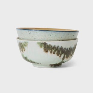 HKLIVING ramen kom 70s (Ø19 cm) (set van 2)