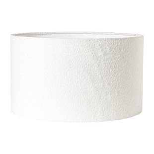 Lampenkap bouclé - wit - ø45x26 cm