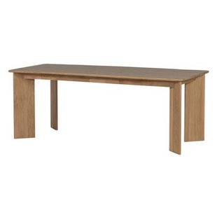 WOOOD Tablo Eettafel Afgerond DL 180 cm - Eikenhout - Transparant