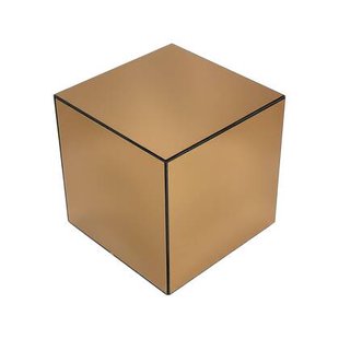 sweeek - Bijzettafel kubus spiegelglas 35cm