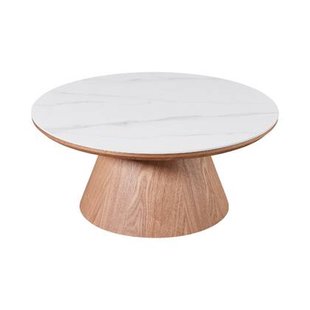 Giga Meubel - Salontafel Alba Naturel Keramisch 80cm Rond
