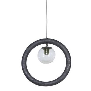 Giga Meubel - Hanglamp Karsu Zwart Rond 40cm