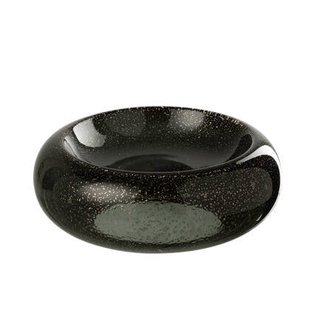 J-Line sierschaal Carol - glas - zwart - large