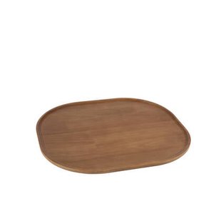 J-Line decoratie plateau - hout - bruin - large