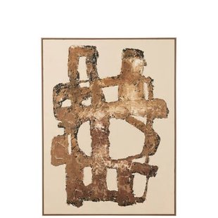 J-Line schilderij Vot - canvas|dennenhout - mix