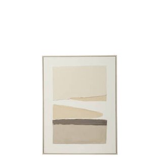 J-Line schilderij Mog - canvas|dennenhout - mix