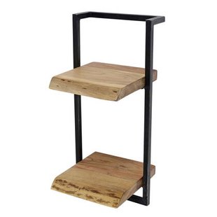 Giga Meubel - Wandplank Naturel Acaciahout - 30x25x65cm - Edge